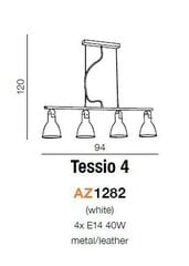 Azzardo piekarams gaismeklis Tessio 4 цена и информация | Люстры | 220.lv