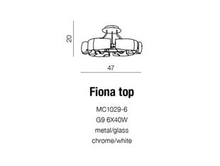 Azzardo griestu lampa Fiona Top цена и информация | Потолочные светильники | 220.lv