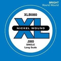 Басовая струна D'Addario XLB080 цена и информация | D'Addario Музыкальные инструменты и принадлежности | 220.lv