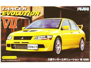 Сборная пластиковая модель Fujimi - Mitsubishi Lancer Evolution VII GSR w/Masks, 1/24, 03920 цена и информация | Kонструкторы | 220.lv