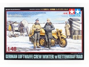 Tamiya - German Luftwaffe Crew w/ Kettenkraftrad, 1/48, 32412 cena un informācija | Konstruktori | 220.lv
