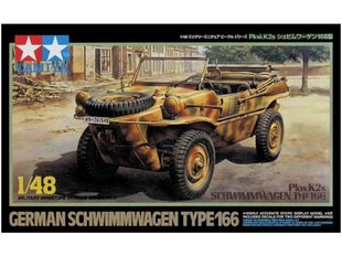 Сборная пластиковая модель Tamiya - German Schwimmwagen Type 166 Pkw K2s, 1/48, 32506 цена и информация | Конструкторы и кубики | 220.lv