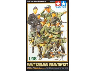 Сборная пластиковая модель Tamiya - WW II German Infantry Set, 1/48, 32512 цена и информация | Конструкторы и кубики | 220.lv
