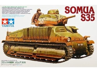 Tamiya - French Medium Tank SOMUA S35, 1/35, 35344 cena un informācija | Konstruktori | 220.lv