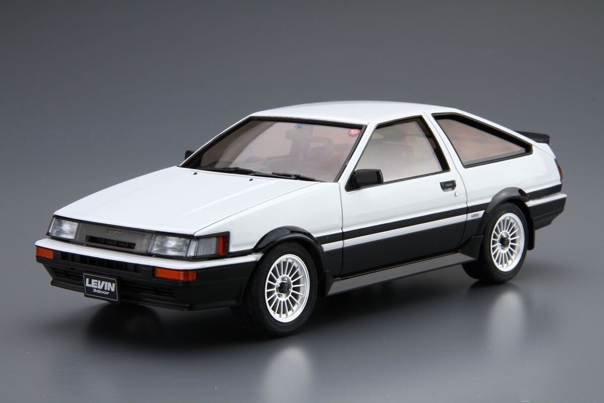 Aoshima - Toyota AE86 Corolla Levin GT-APEX `85, 1/24, 06192 cena un informācija | Konstruktori | 220.lv