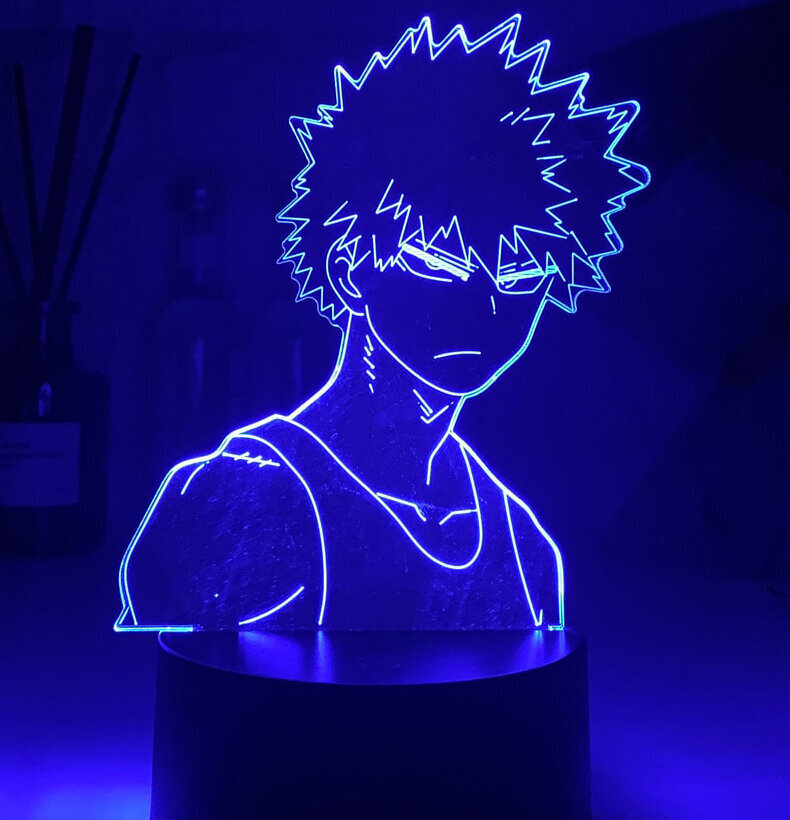 Lampa 3D Led My hero academia цена и информация | Lampas bērnu istabai | 220.lv