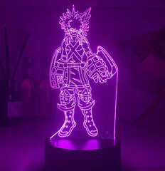 Lampa 3D Led My hero academia cena un informācija | Lampas bērnu istabai | 220.lv