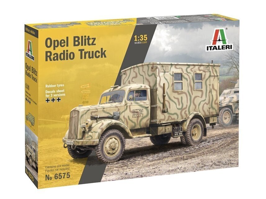 Italeri - Opel Blitz Radio Truck, 1/35, 6575 cena un informācija | Konstruktori | 220.lv