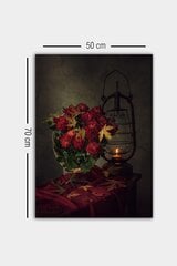 Reprodukcija Laterna un ziedi cena un informācija | Gleznas | 220.lv