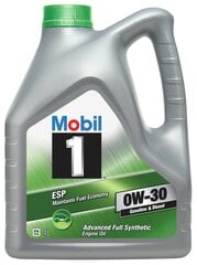 Моторное масло Mobil 1 ESP 0W-30, 4L цена и информация | Моторное масло | 220.lv