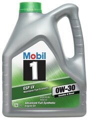 Motoreļļa Mobil 1 ESP LV 0W-30, 4L cena un informācija | Motoreļļas | 220.lv