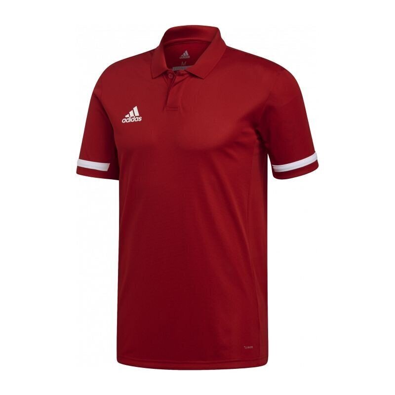Vīriešu sporta polo T-krekls Adidas Team 19 M DX7266, sarkans cena un informācija | Sporta apģērbs vīriešiem | 220.lv