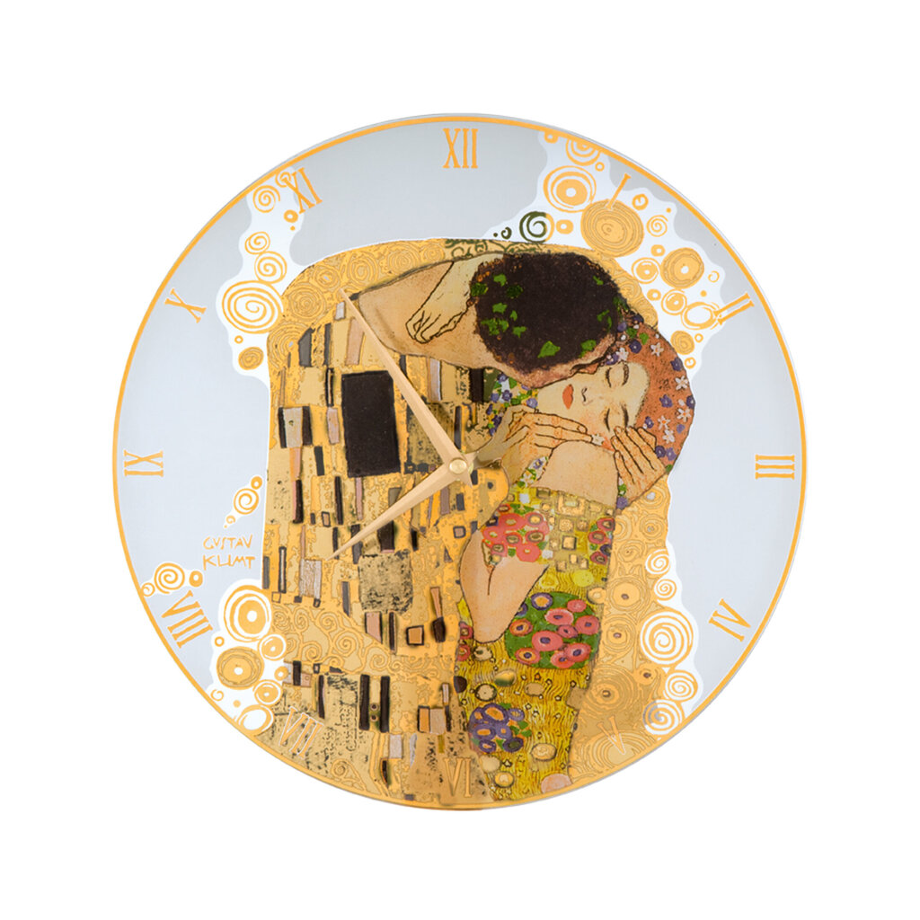 Sienas pulkstenis Gustavs Klimts - Skūpsts цена и информация | Oriģināli pulksteņi | 220.lv