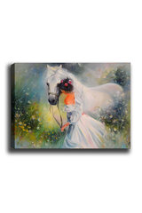 Репродукция Девушка и лошадь цена и информация | Картины | 220.lv