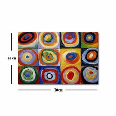 Reprodukcija Farbstudie Quadrate (Wassily Kandinsky) cena un informācija | Gleznas | 220.lv