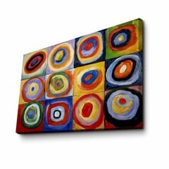 Reprodukcija Farbstudie Quadrate (Wassily Kandinsky) cena un informācija | Gleznas | 220.lv