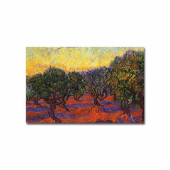 Reprodukcija Olive Grove with Orange Sky (Vincent Van Gogh) цена и информация | Картины | 220.lv