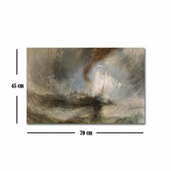 Репродукция Snow Storm: Steam-Boat off a Harbour's Mouth (J. M. W. Turner) цена и информация | Картины | 220.lv