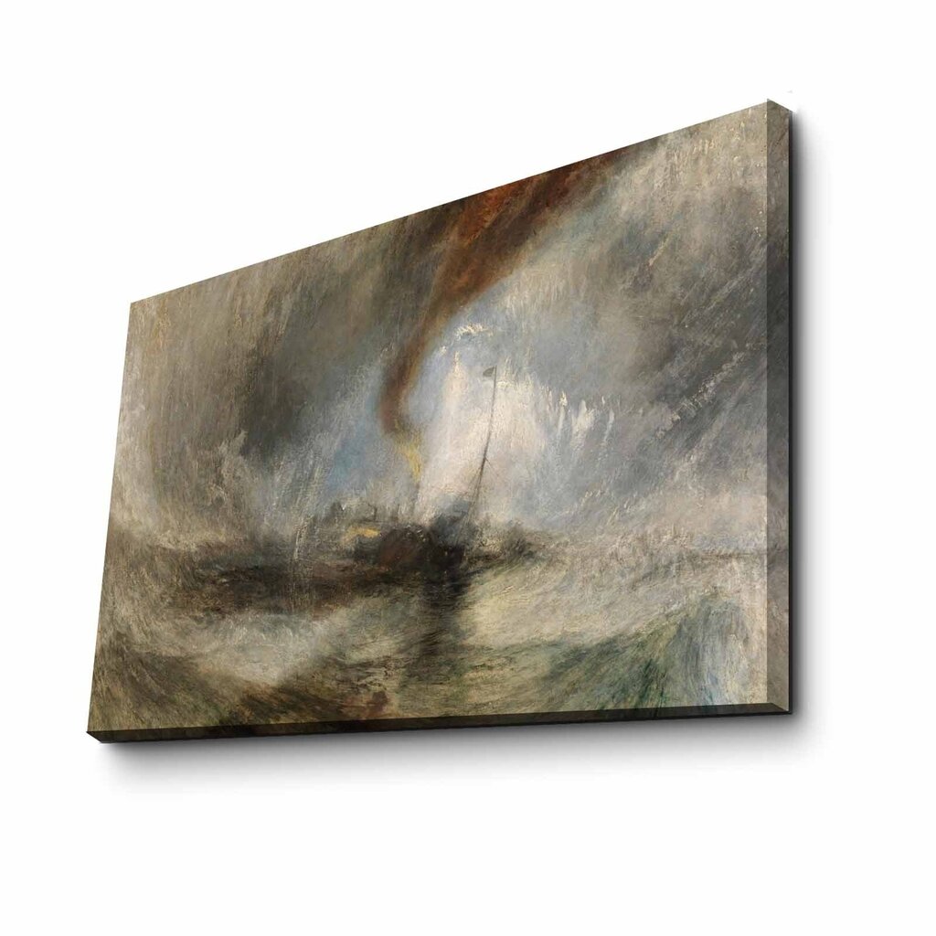 Reprodukcija Snow Storm: Steam-Boat off a Harbour's Mouth (J. M. W. Turner) cena un informācija | Gleznas | 220.lv