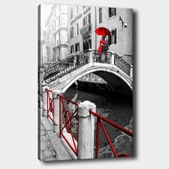 Reprodukcija Pāris ar sarkanu lietussargu цена и информация | Картины | 220.lv