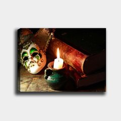 Reprodukcija Maska un svece cena un informācija | Gleznas | 220.lv