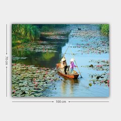 Репродукция Двое в лодке среди лилий цена и информация | Картины | 220.lv