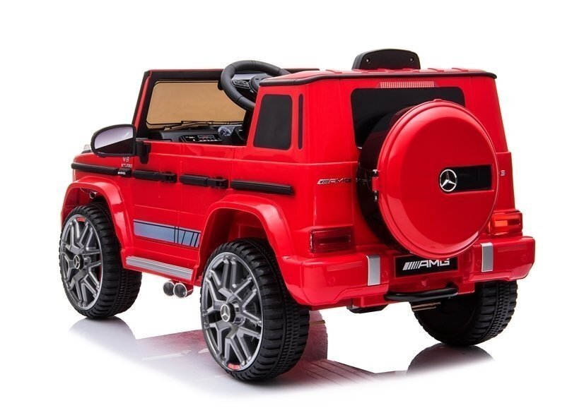 Vienvietīgs elektromobilis "Mercedes G63 AMG", sarkans цена и информация | Bērnu elektroauto | 220.lv