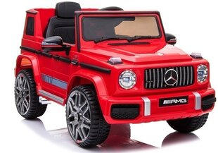 Vienvietīgs elektromobilis "Mercedes G63 AMG", sarkans cena un informācija | Bērnu elektroauto | 220.lv