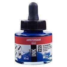 Akrila tinte Amsterdam 30ml Ultramarine cena un informācija | Modelēšanas un zīmēšanas piederumi | 220.lv