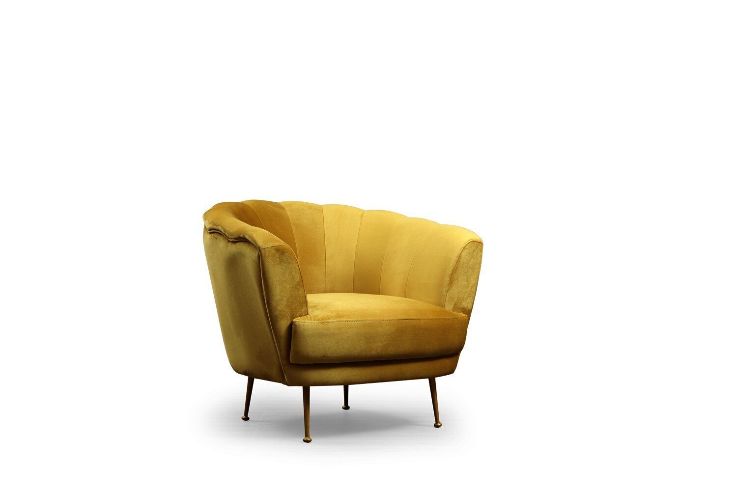 Krēsls Kalune Design Daisy, dzeltens цена и информация | Atpūtas krēsli | 220.lv