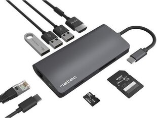 Многопортовый Fowler 2 USB-C PD. 3x USB 3.0 цена и информация | Адаптеры и USB разветвители | 220.lv
