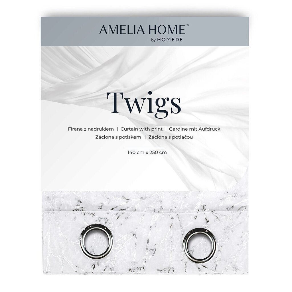 AmeliaHome aizkars Twigs cena un informācija | Aizkari | 220.lv