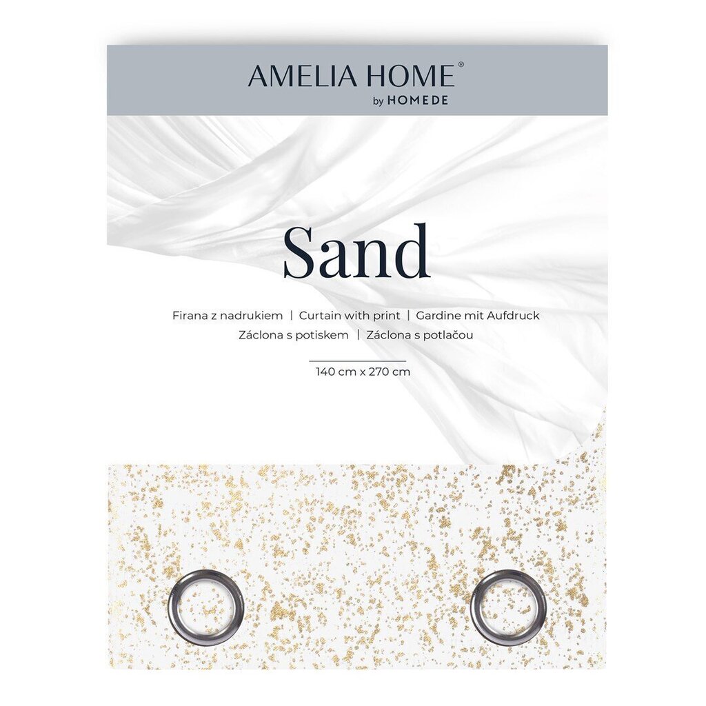 AmeliaHome aizkars Sand cena un informācija | Aizkari | 220.lv