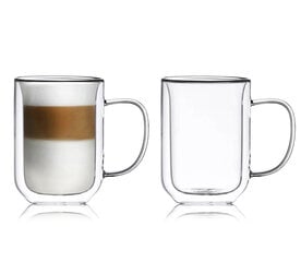 Набор двух стеклянных чашек EzyStyle, 2 шт. цена и информация | Стаканы, фужеры, кувшины | 220.lv