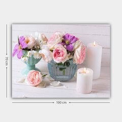 Репродукция Свечи и цветы цена и информация | Картины | 220.lv
