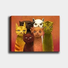 Reprodukcija Krāsainie kaķi cena un informācija | Gleznas | 220.lv