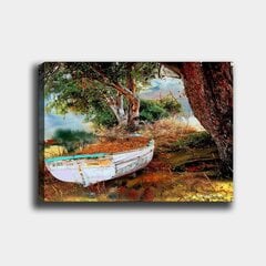 Репродукция Старая лодка в лесу цена и информация | Картины | 220.lv