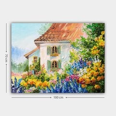 Репродукция Цветы и дом цена и информация | Картины | 220.lv