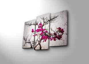 Репродукция из трех частей Цветущее дерево цена и информация | Картины | 220.lv