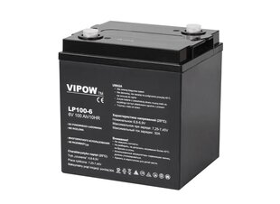 Свинцовый аккумулятор Vipow 6В 100Ач цена и информация | Аккумуляторы | 220.lv