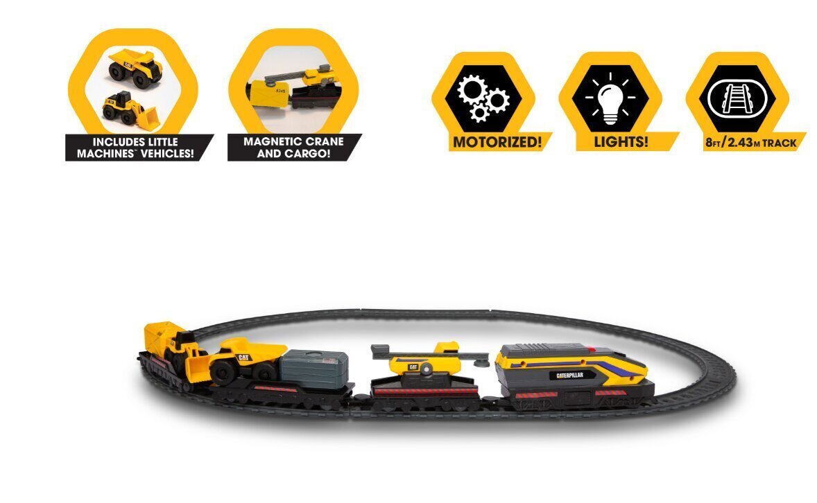 Vilciena komplekts CAT Little Machines, 82949 cena un informācija | Rotaļlietas zēniem | 220.lv