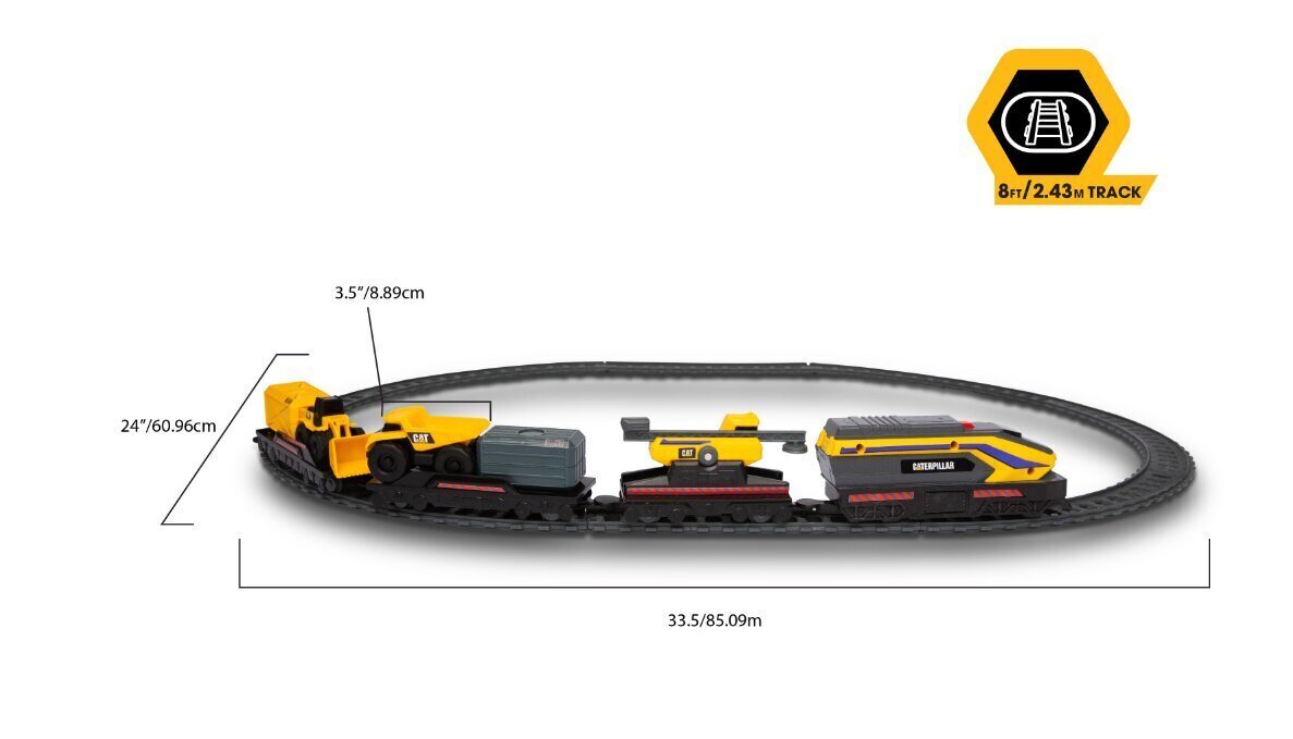 Vilciena komplekts CAT Little Machines, 82949 cena un informācija | Rotaļlietas zēniem | 220.lv