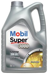 Motoreļļa Mobil Super 3000 F-F 5W-20, 5L cena un informācija | Mobil Auto eļļas | 220.lv