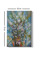 Репродукция Букет цветов в прозрачной вазе цена и информация | Картины | 220.lv
