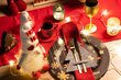 Ziemassvētku galda piederumu futlāris "Eglīte", 6 gab., pelēks cena un informācija | Ziemassvētku dekorācijas | 220.lv