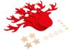 Ziemassvētku galda piederumu futlāris “Briedis”, 4 gab., sarkans цена и информация | Ziemassvētku dekorācijas | 220.lv