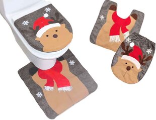 Ziemassvētku WC poda pārvalks un paklājiņš "Briedis" cena un informācija | Ziemassvētku dekorācijas | 220.lv