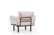 Paplašināms krēsls Kalune Design Nitta Single, brūns cena un informācija | Atpūtas krēsli | 220.lv