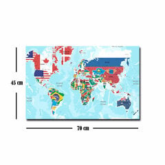Reprodukcija Pasaules karte cena un informācija | Gleznas | 220.lv