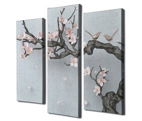 Triju daļu reprodukcija Sakura cena un informācija | Gleznas | 220.lv